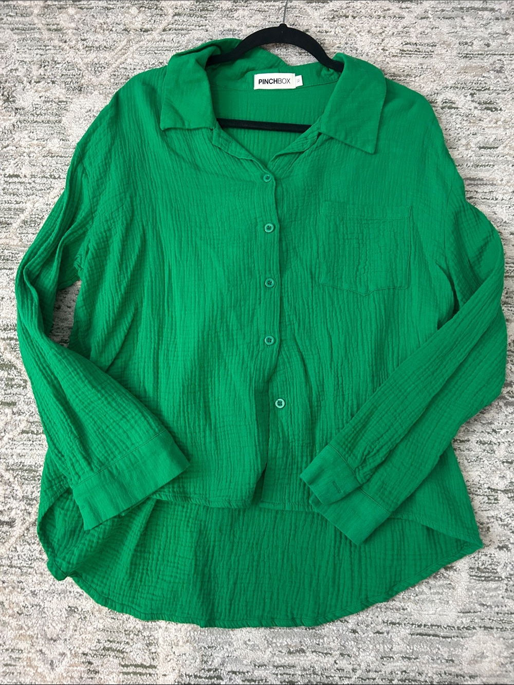 PinchBox Kelly Green Button-Down Shirt